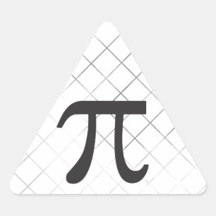 Pi Day - Pi Symbol Triangle Sticker