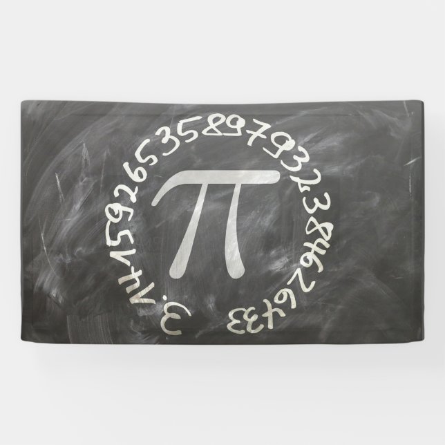 Pi Day PiDay Chalkboard Education Banner (Horizontal)