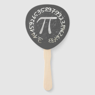 Pi Day PiDay Chalkboard Education Hand Fan