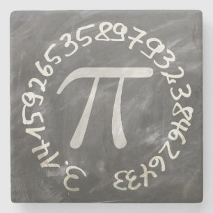 Pi Day PiDay Chalkboard Education Stone Coaster
