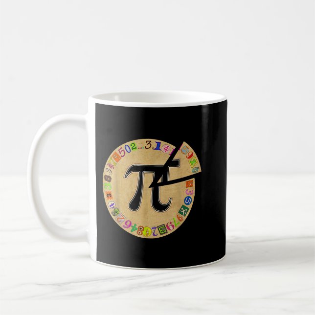 Pi Day Pie Funny Math Teacher Students Kids Math L Coffee Mug (Left)