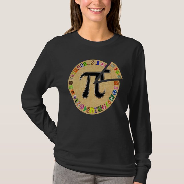 Pi Day Pie Funny Math Teacher Students Kids Math T-Shirt (Front)