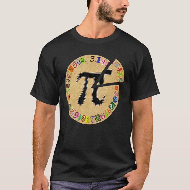 Pi Day Pie Funny Math Teacher Students Kids Math T-Shirt (Front)