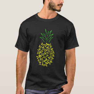 Pi Day Pineapple Math Lover Teacher 3.14 Symbol Ma T-Shirt