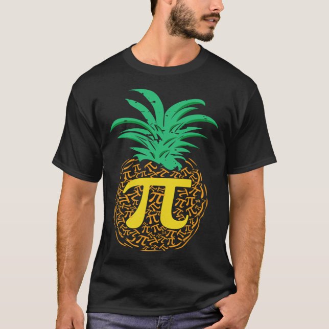Pi Day Pineapple Math  Teacher 3 14 Symbol Mathema T-Shirt (Front)