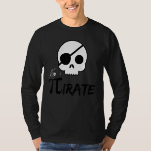 Pi Day Pirate 3 14 Math Geek Cool Pi Teacher Pres T-Shirt