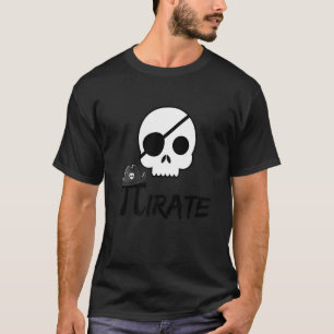 Pi Day Pirate 3 14 Math Geek Cool Pi Teacher Pres T-Shirt