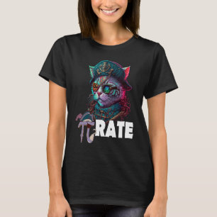 Pi Day Pirate Cat 3 14 Math Science Teacher Pi Ra T-Shirt