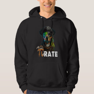 Pi Day Pirate Dog 3 14 Funny Math Science Teacher Hoodie