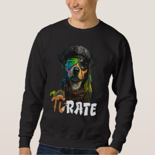 Pi Day Pirate Dog 3 14 Math Science Teacher Pi Rat Sweatshirt