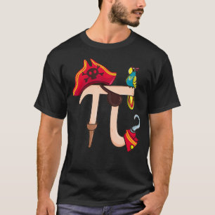PI Day Pirate Math Geek Parrot Teacher Student Men T-Shirt