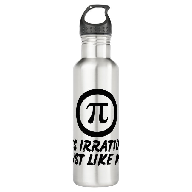 PI DAY QUOTES FOR LIFE, MATH LOVERS, MATH TEACHERS 710 ML WATER BOTTLE (Front)
