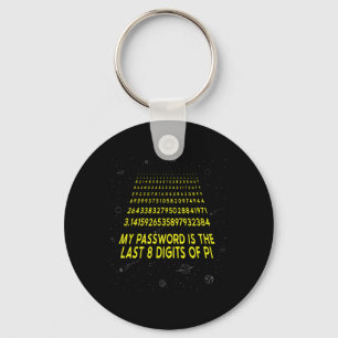 Pi Day Sarcastic My Pword Is The Last 8 Digits Of  Key Ring