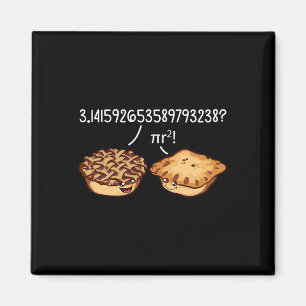 Pi Day Shirt Pi R Squared Formula Math Pie Kawaii Magnet