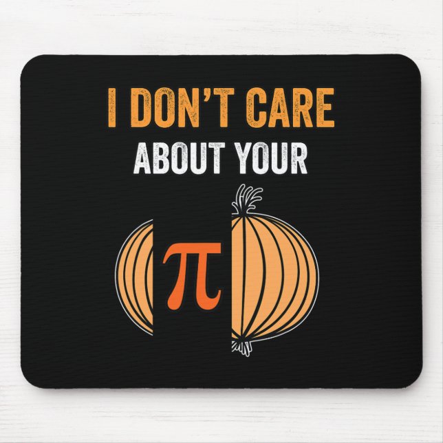 Pi Day Shirt Pi Symbol Onion Funny Math Teacher Pi Mouse Pad (Front)