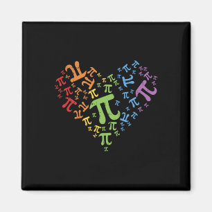 Pi Day Shirt Rainbow Heart Math Lgbt Gay Lesbian P Magnet
