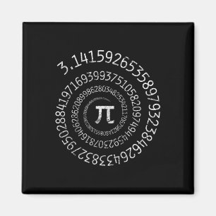 Pi Day Shirt Spiral Pi Math Design For Pi Day 3.14 Magnet