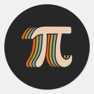 Pi Day Shirt Spiral Pi Math Teacher Student Kids P Classic Round Sticker