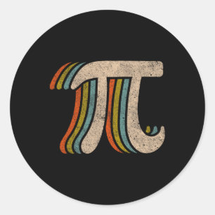 Pi Day Shirt Spiral Pi Math Teacher Student Kids P Classic Round Sticker