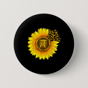 Pi Day Shirt Women Sunflower Math Teacher Gift 6 Cm Round Badge