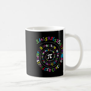 Pi Day Spiral Colour Numbers 3.14 Happy Pi Day 1 Coffee Mug