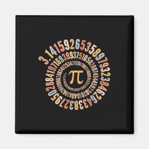 Pi Day Spiral Math Pi Magnet