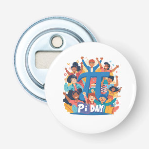 Pi Day Squad Celebration Design Bottle Opener