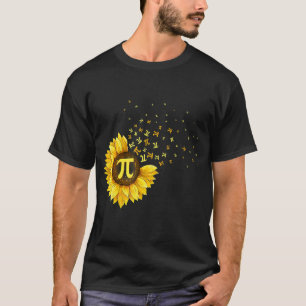 Pi Day  Sunflower 3 14 Pi Number Symbol Math Scien T-Shirt