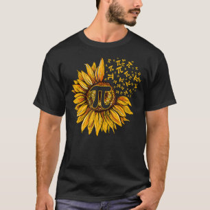 Pi Day Sunflower 3 14 Pi Number Symbol Math Scienc T-Shirt