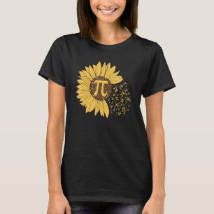 Pi Day Sunflower 3 14 Pi Number Symbol Math Scienc T-Shirt