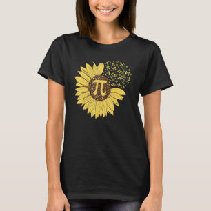 Pi Day Sunflower 3 14 Pi Number Symbol Math Scienc T-Shirt