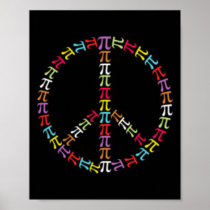 Pi Day Symbol Peace Sign Kids Math Teacher 