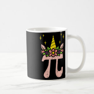 Pi Day Symbol Unicorn Head Cute 314 Math Pun Geek Coffee Mug