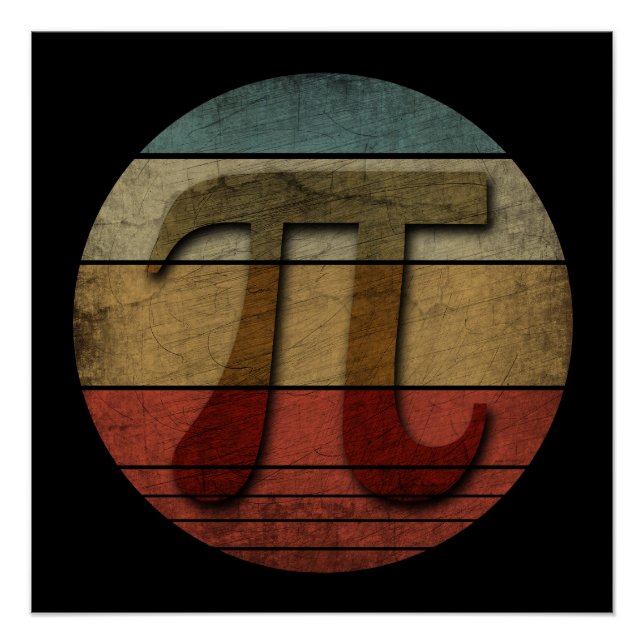 PI DAY VINTAGE POSTER (Front)