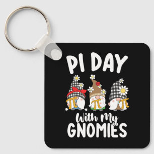 Pi Day With My Gnomies Funny Math Mathematics Key Ring