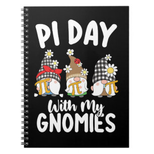 Pi Day With My Gnomies Funny Math Mathematics Notebook