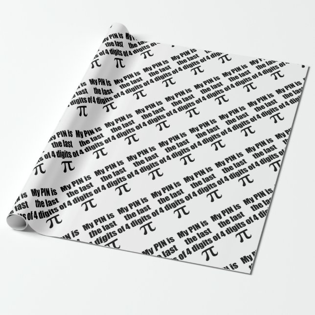 Pi Day Wrapping Paper (Unrolled)