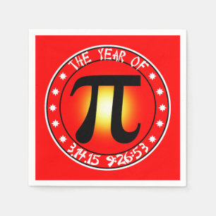 Pi Day - Year of Pi 3/14/15 9:26:53 Napkin