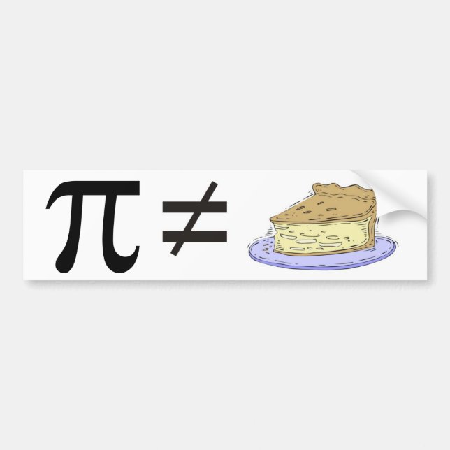 pi-does-not-equal-pi bumper sticker (Front)