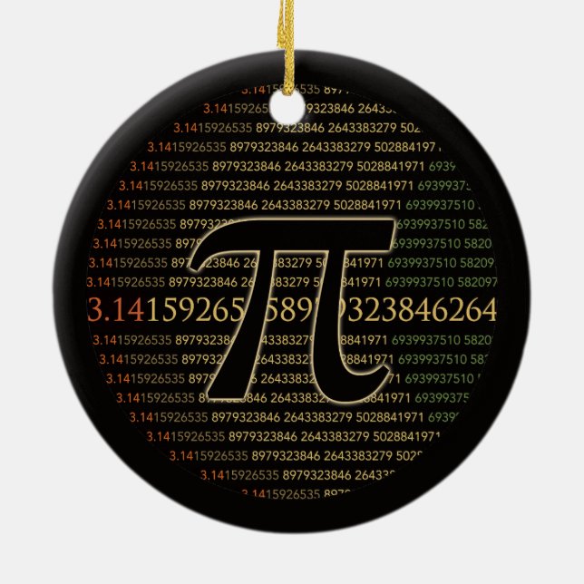 Pi Eclipse Ceramic Ornament (Back)