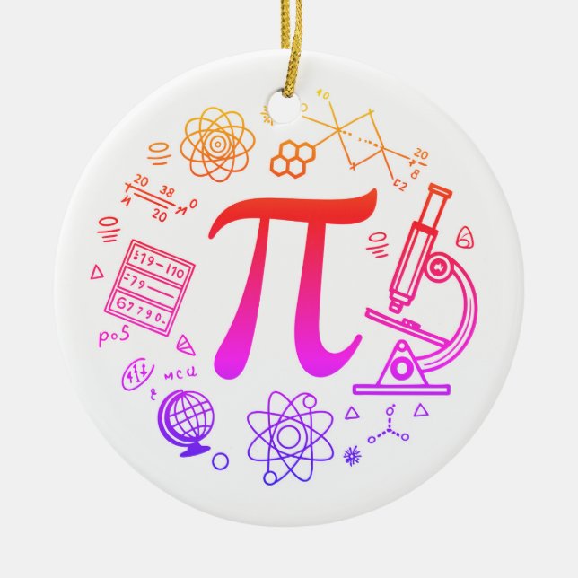 Pi Enthusiast Ceramic Ornament (Front)