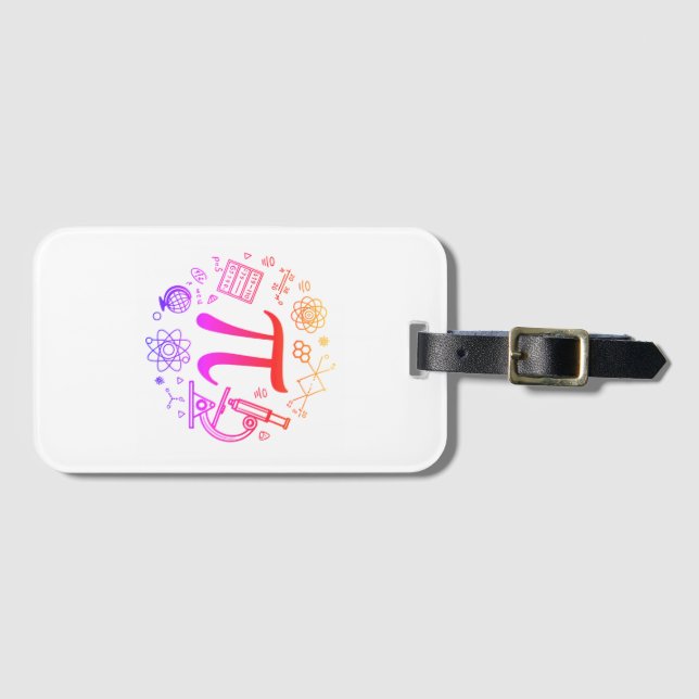 Pi Enthusiast Luggage Tag (Front Horizontal)