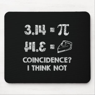 Pi Equals Pie For Pi Day Celebrated On 3-14 March Mouse Pad