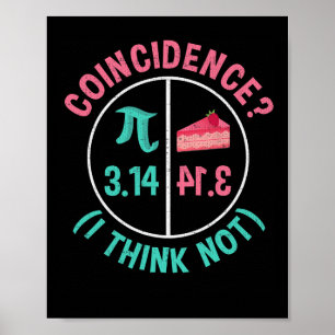 Pi Equals Pie For Pi Day Celebrated On 3-14 March  Poster
