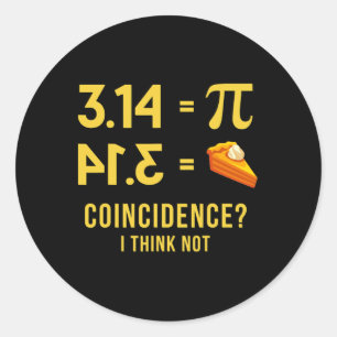 Pi Happy Pi Day  Classic Round Sticker