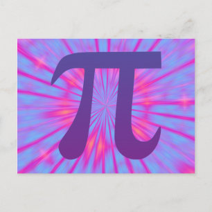 Pi in Purple Postcard