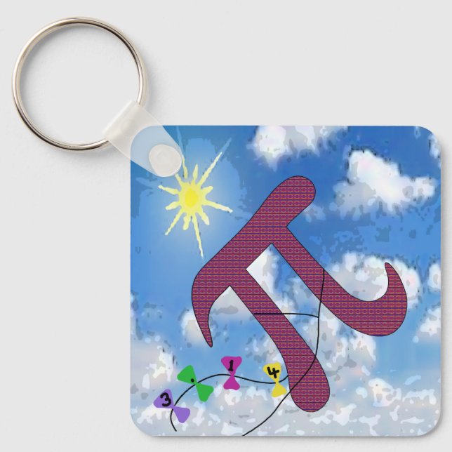 Pi in the Sky Keychain (Front)