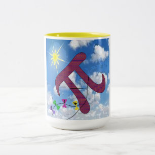 Pi in the Sky Two-Tone Coffee Mug