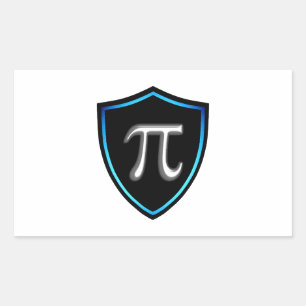 Pi Irrational Shield Mathematics 14 Happy march Pi Rectangular Sticker
