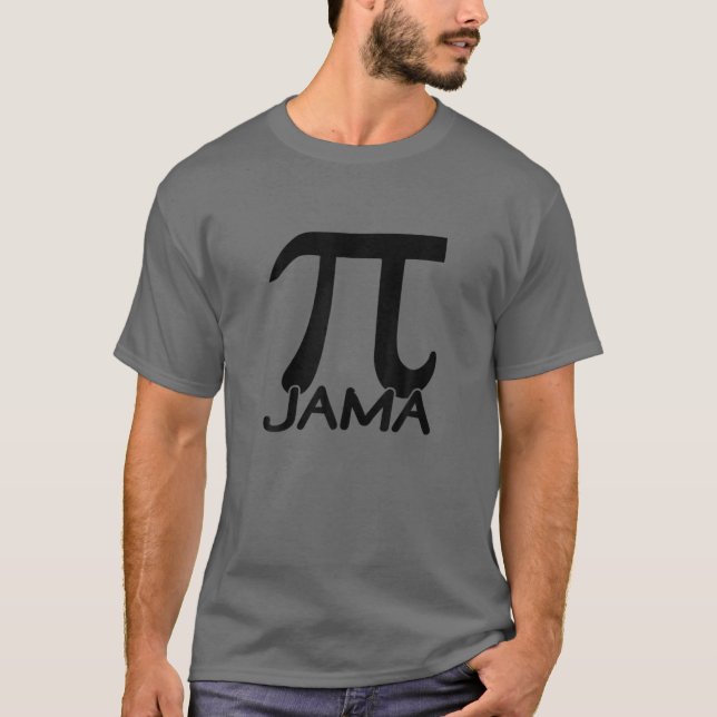 Pi Jama - 3.14 Pi Number Symbol Math Science - Mat T-Shirt (Front)